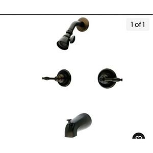 Kingston Oil‎ Rubbed Bronze Bathroom Tub Faucet set